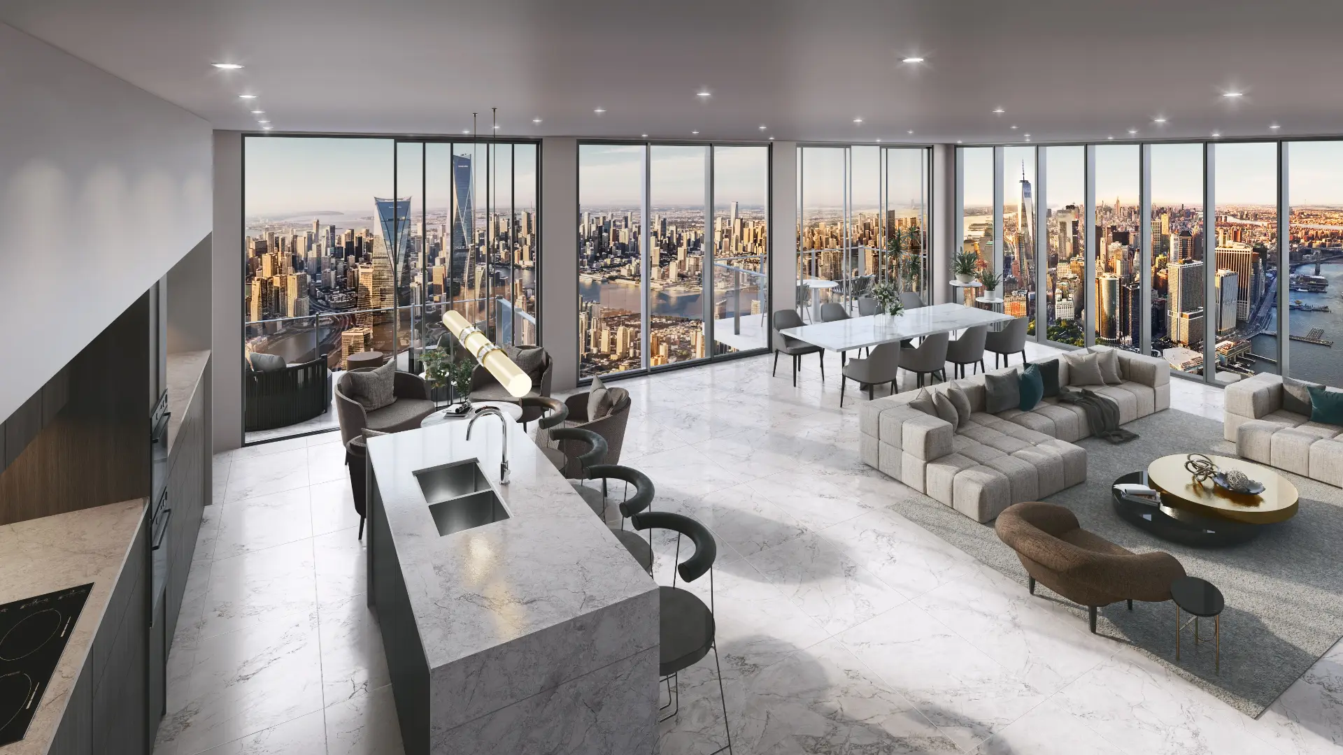 Skyline Apartment — Apartment interior architectural visualization